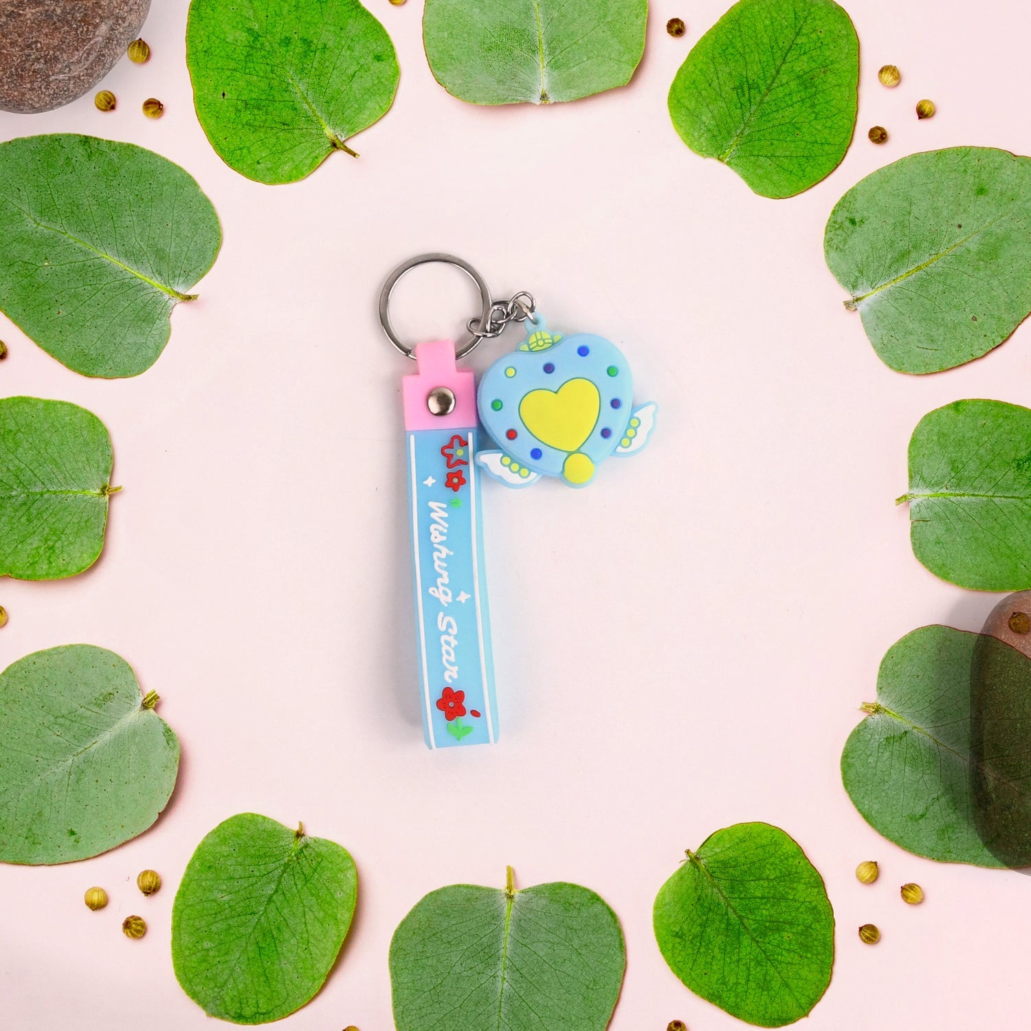 Cute Silicone 3D Key Chain with Metal Hook & Strap (Pack of 1) Cute Silicone 3D Key Chain with Metal Hook & Strap (Pack of 1)